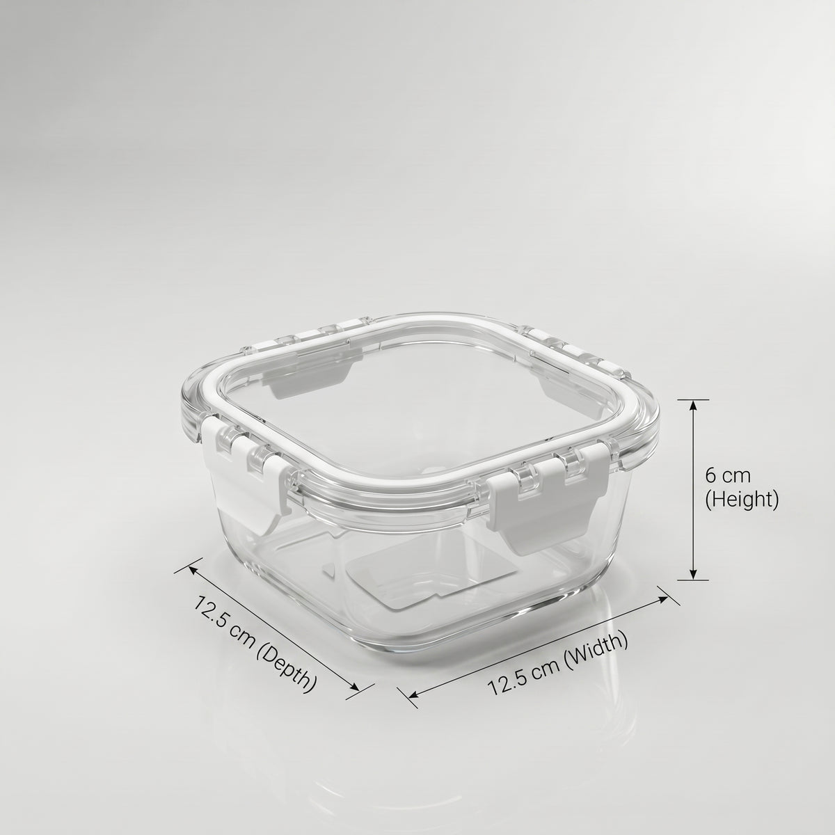 Rectangular Glass Food Container Box (310 ml) By Zodiya