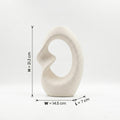 White Ceramic Flower Vase (Hollow, Ring) by Zodiya