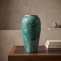 Green Glaze Ceramic Jar Vase (large) By Zodiya