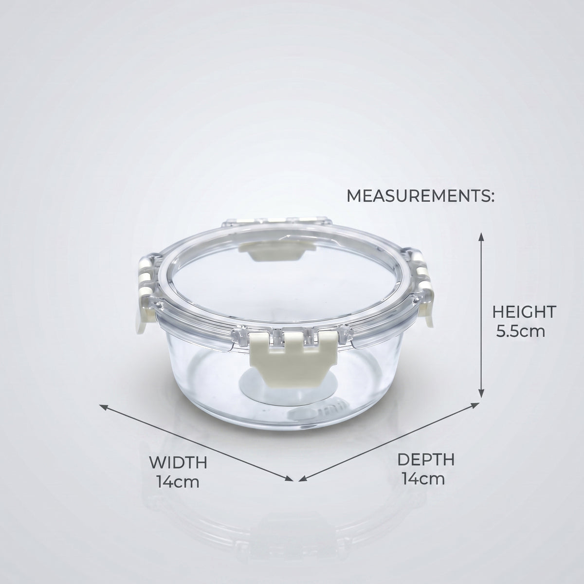 Glass Food Container Box (370 ml) By Zodiya