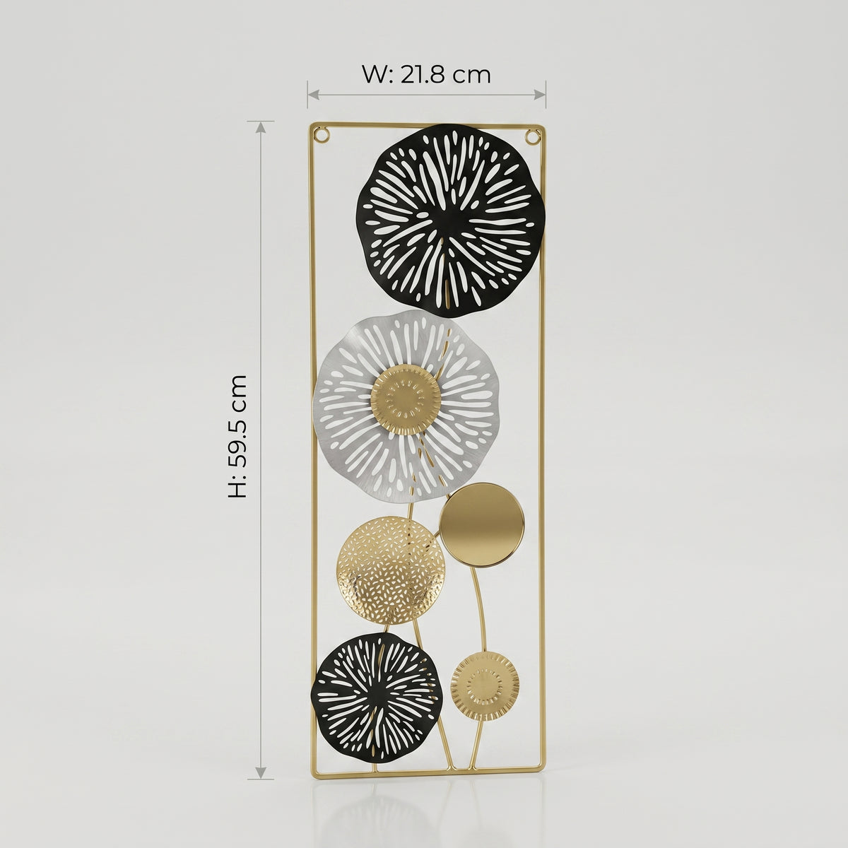 Black and Gold Metal Wall Frame By Zodiya