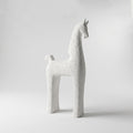White Ceramic Large Animal Decor By Zodiya