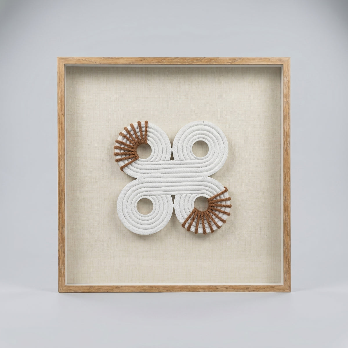 Wooden Wall Frame (3D Rope Knot) By Zodiya