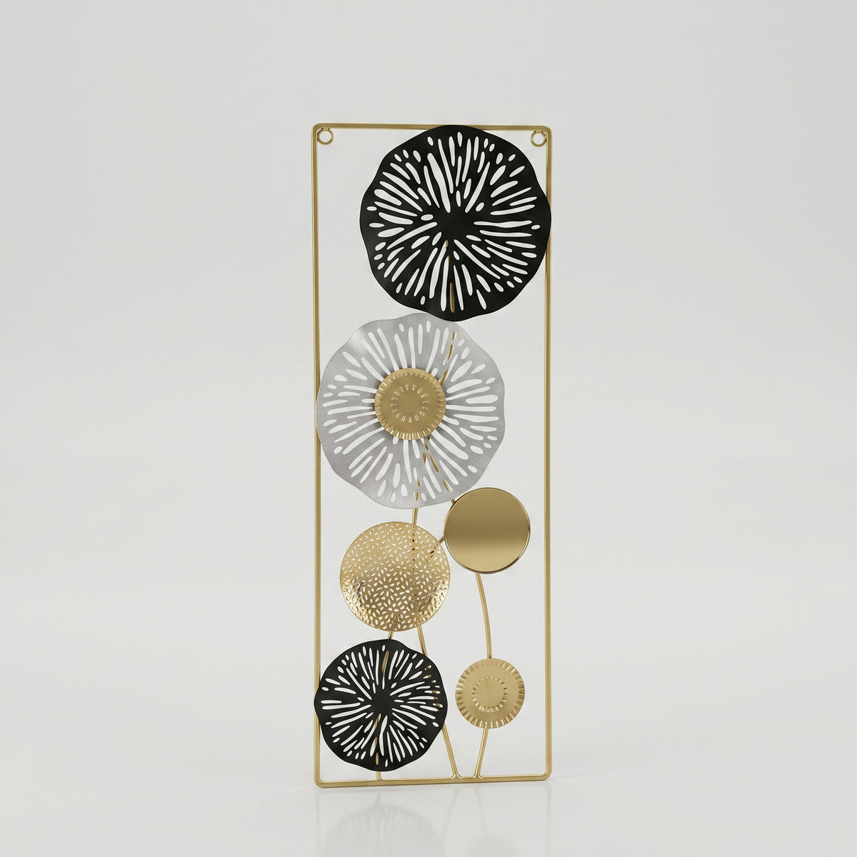 Black and Gold Metal Wall Frame By Zodiya