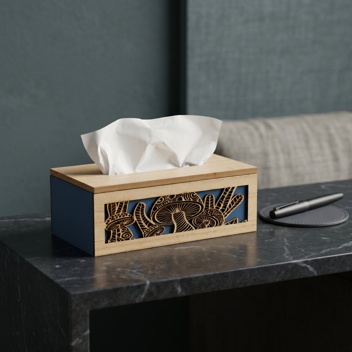 Wooden Tissue Box By Zodiya
