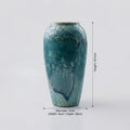 Green Glaze Ceramic Jar Vase (large) By Zodiya
