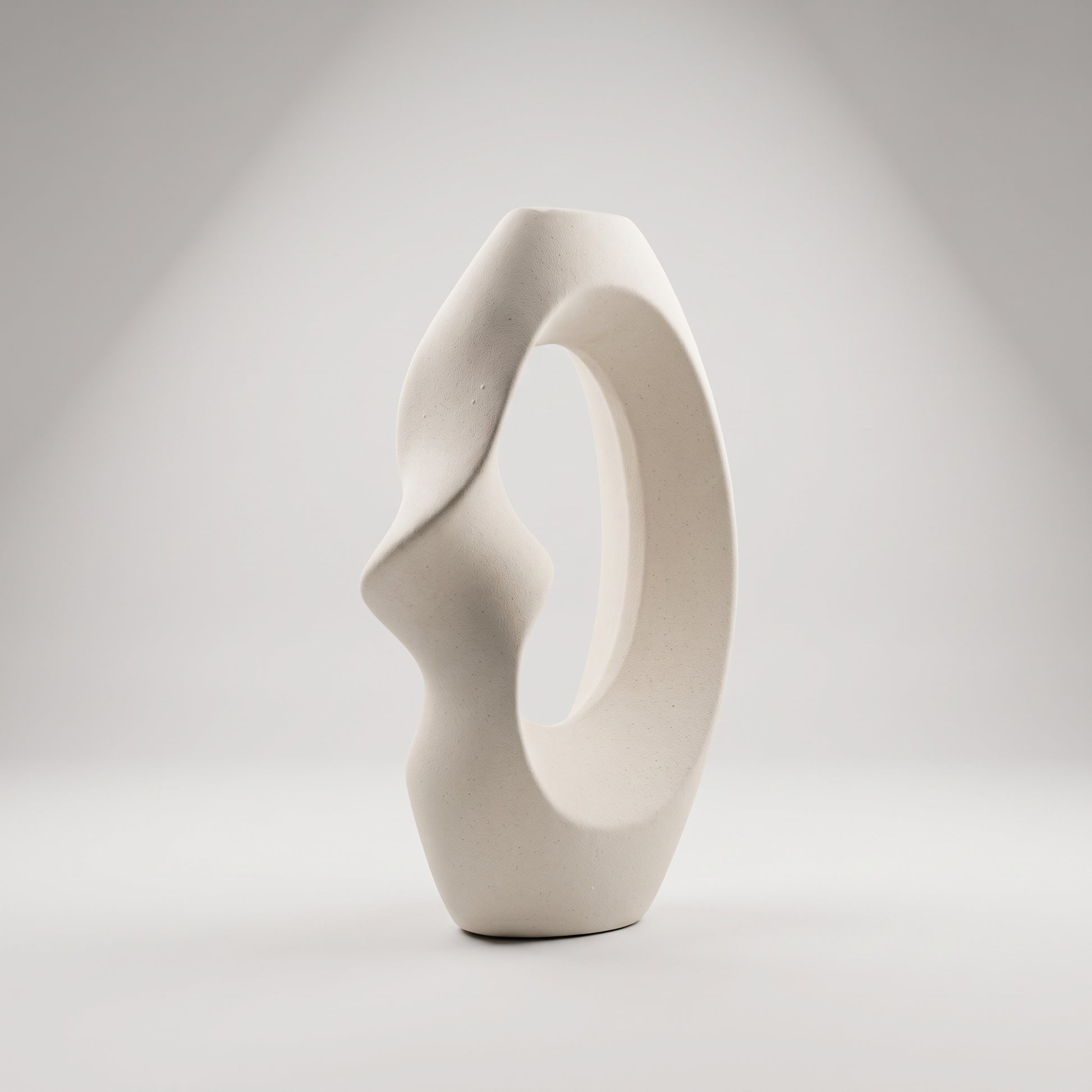 Beige Minimalist Ceramic Vase By Zodiya-7