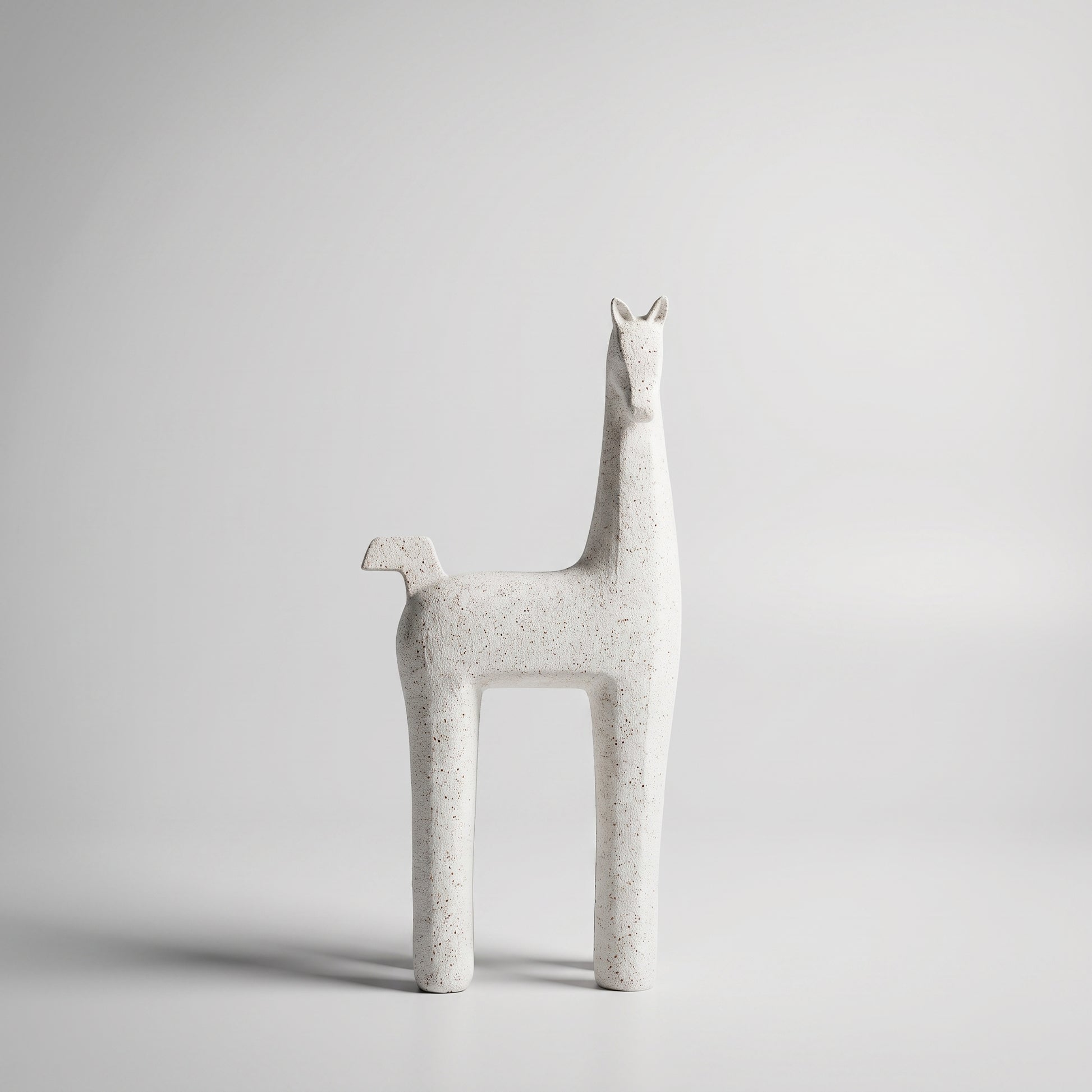 Beige Resin Giraffe Decor By Zodiya-6