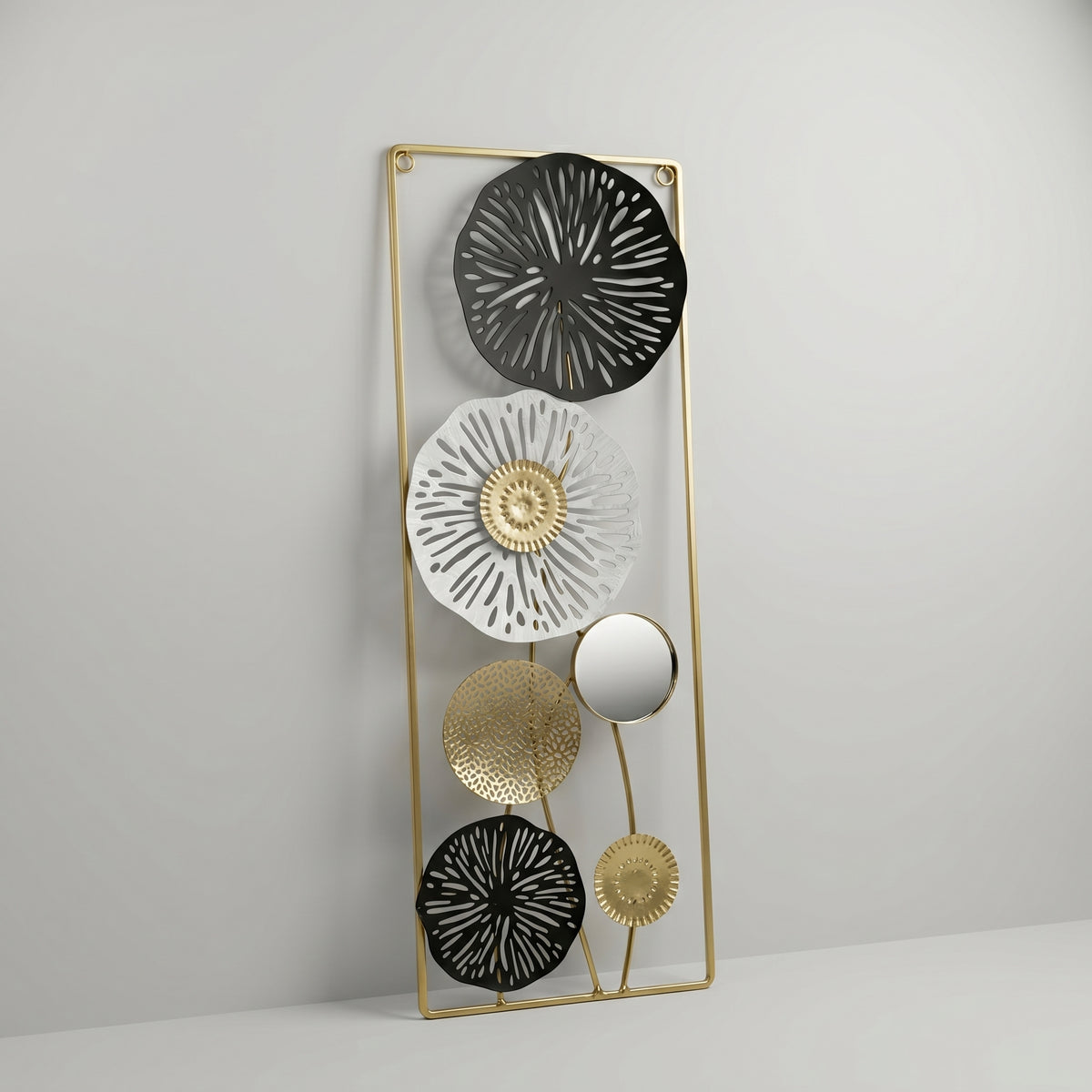 Black and Gold Metal Wall Frame By Zodiya