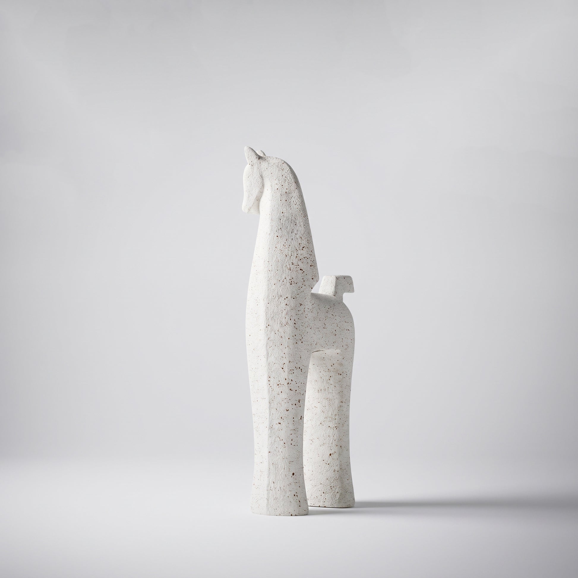 Beige Resin Giraffe Decor By Zodiya-7