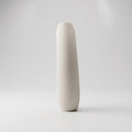 Beige Center-cut Ceramic Vase By Zodiya