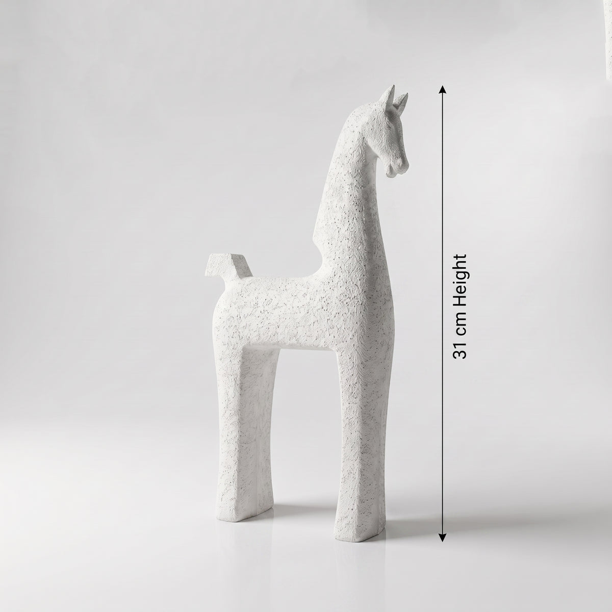 White Ceramic Large Animal Decor By Zodiya