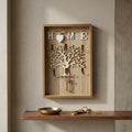 Beige Wooden Key Holder Stand By Zodiya
