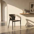 Grey Plastic Dining Arm Chair by Zodiya