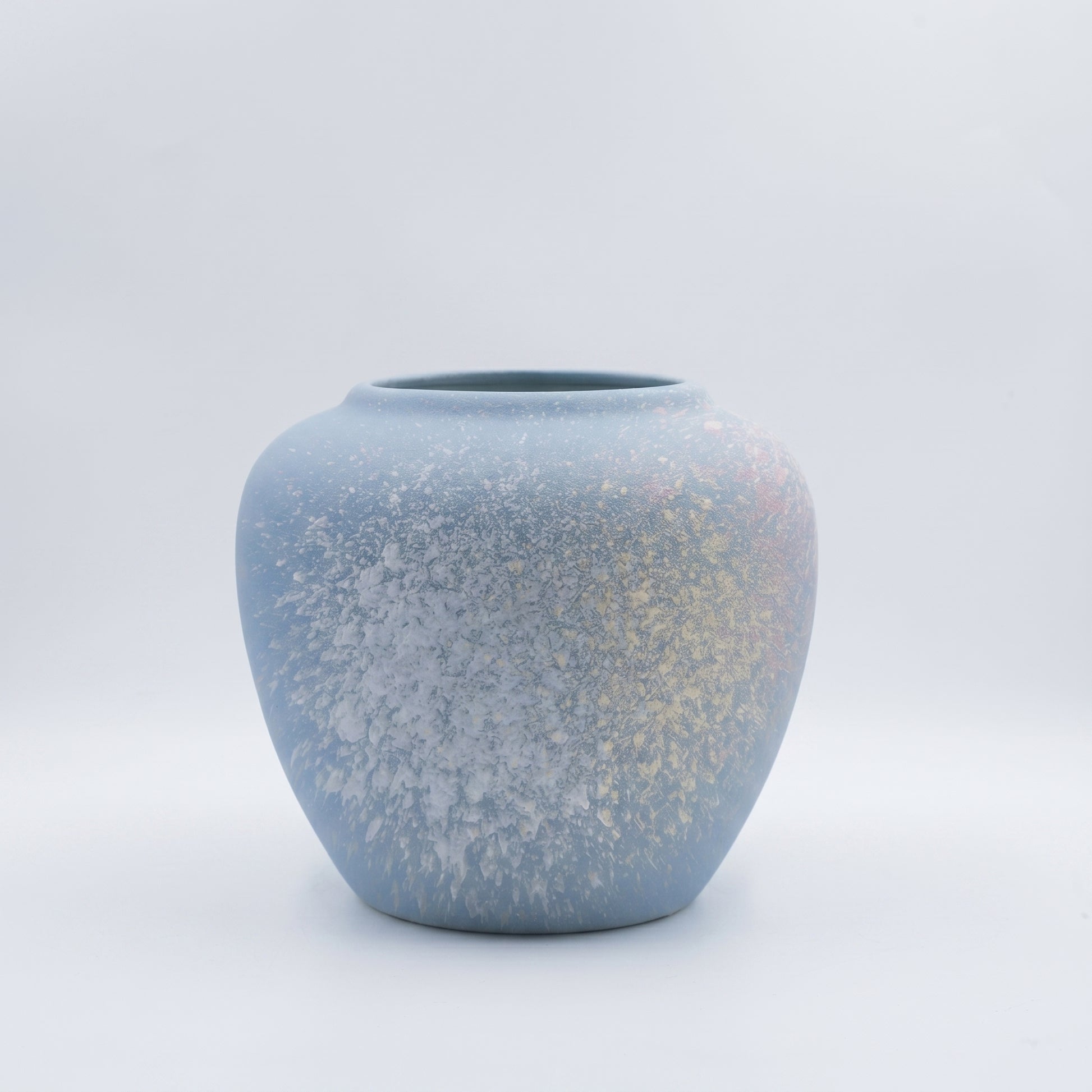 Light Blue Ceramic Flower Vase By Zodiya-5