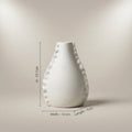 White Ceramic Flower Vase (Small) by Zodiya
