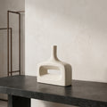 Central Cut-out Ceramic Flower Vase by Zodiya