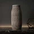 Black Ceramic Flower Vase (Cylindrical, large) By Zodiya
