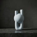 Grey Ceramic Flower Vase by Zodiya