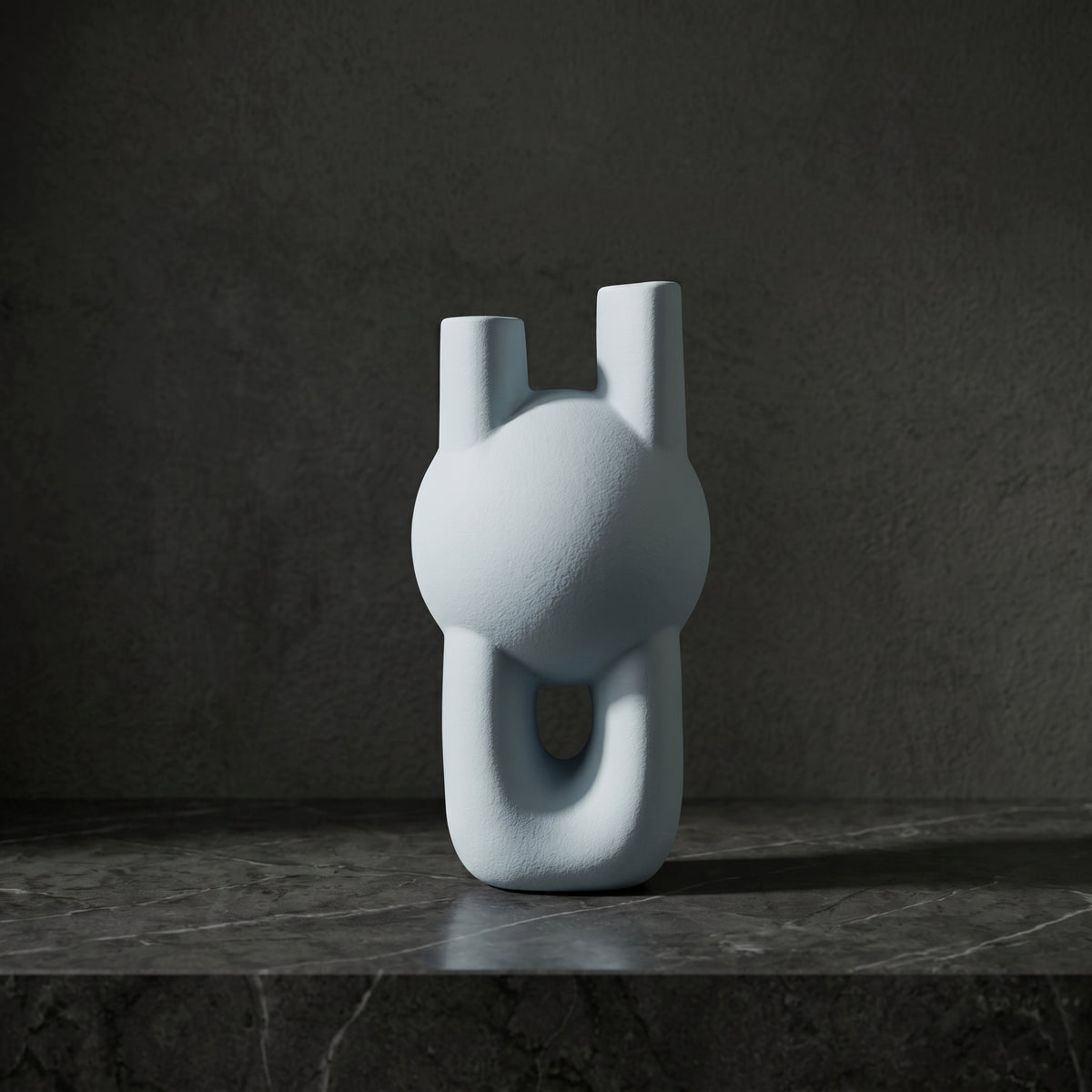 Grey Ceramic Flower Vase by Zodiya