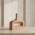Central Cut-out Ceramic Flower Vase by Zodiya