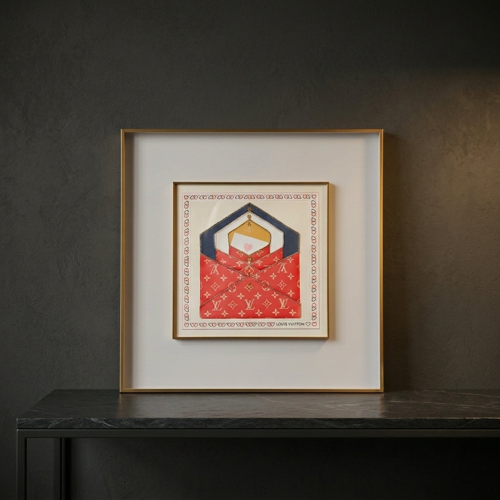 White and Red Wall Frame by Zodiya