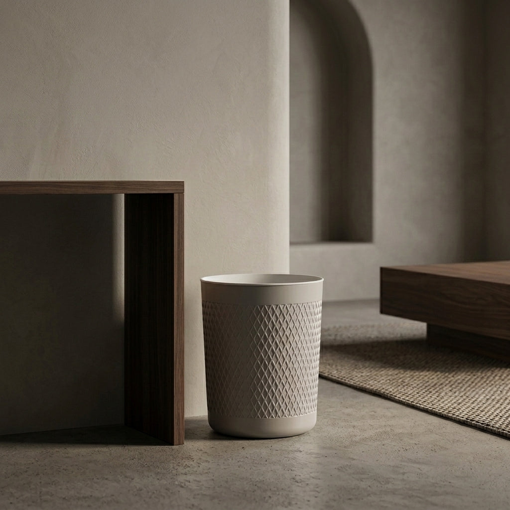 Grey Plastic Dustbin by Zodiya