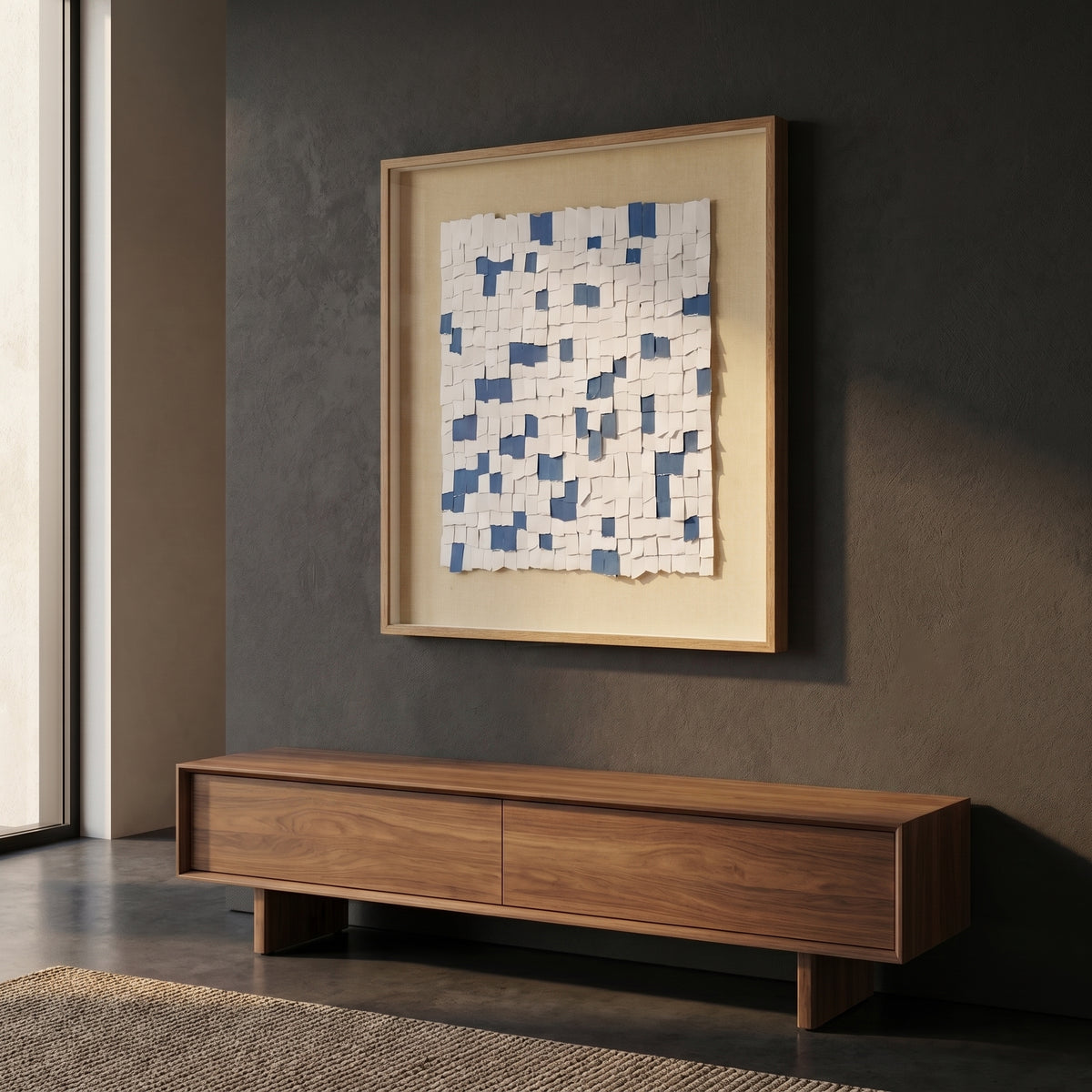 Splash Square Wooden Wall Frame By Zodiya