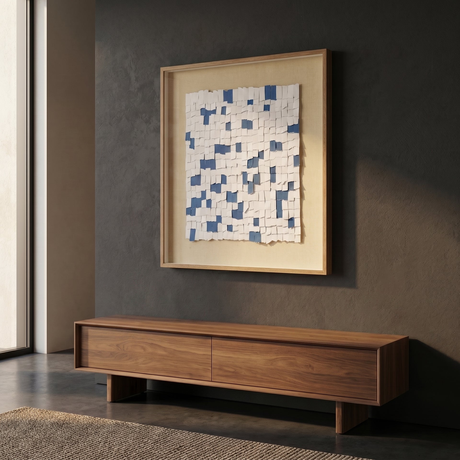 Splash Square Wooden Wall Frame By Zodiya