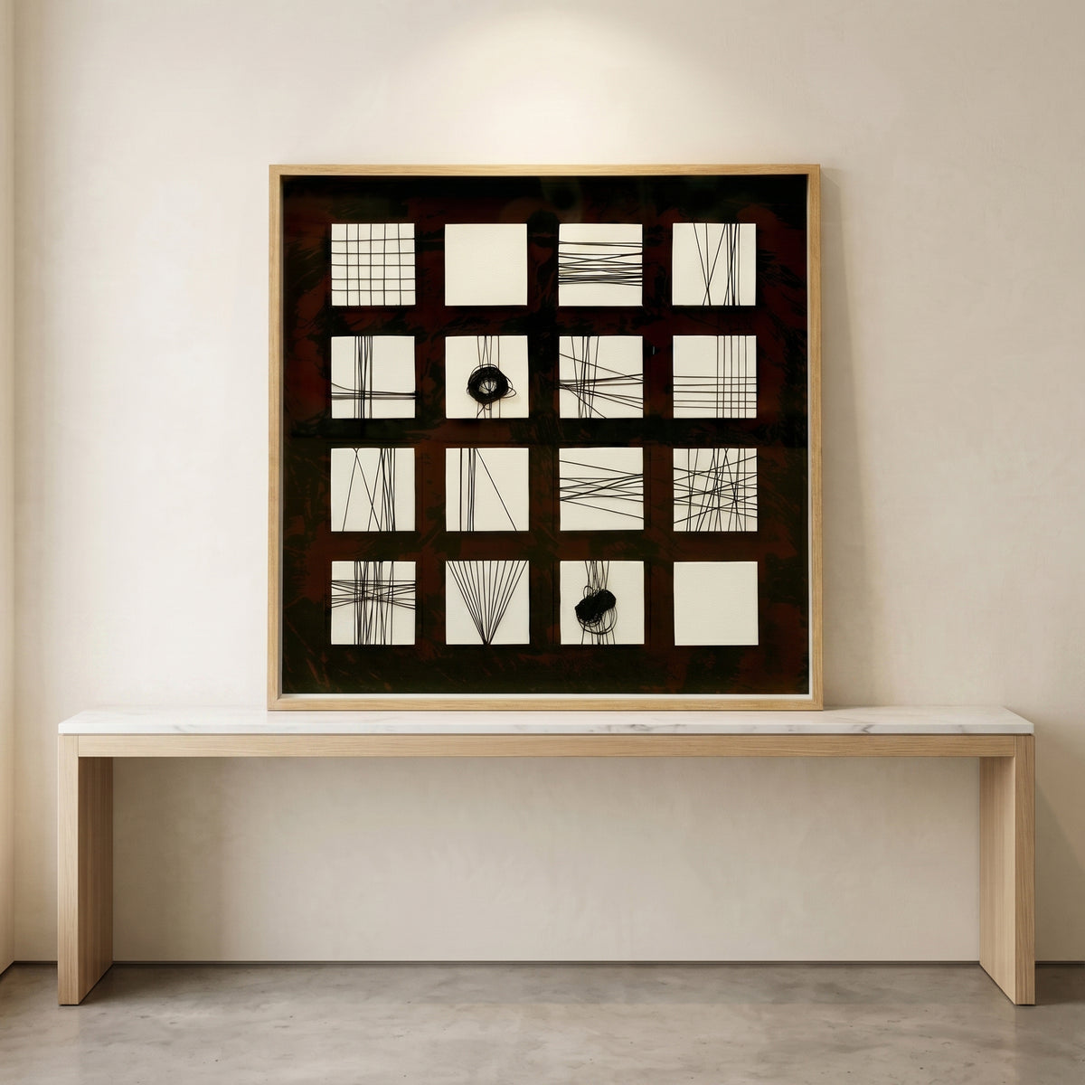 Wooden Frame for Wall (Geometric Abstract)By Zodiya