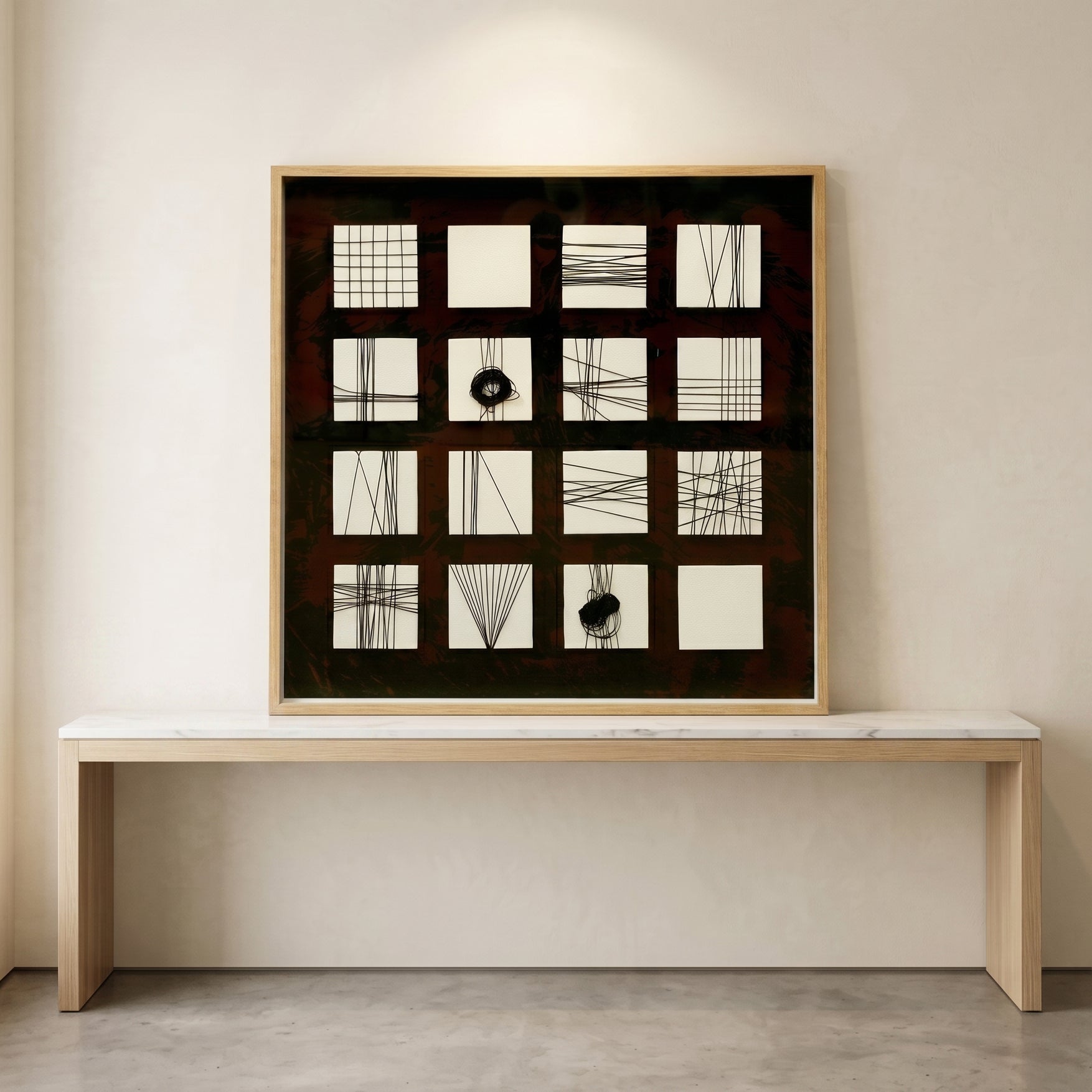 Geometric Abstract Wooden Picture Frame By Zodiya