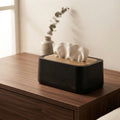 Black Wooden Tissue Box by Zodiya
