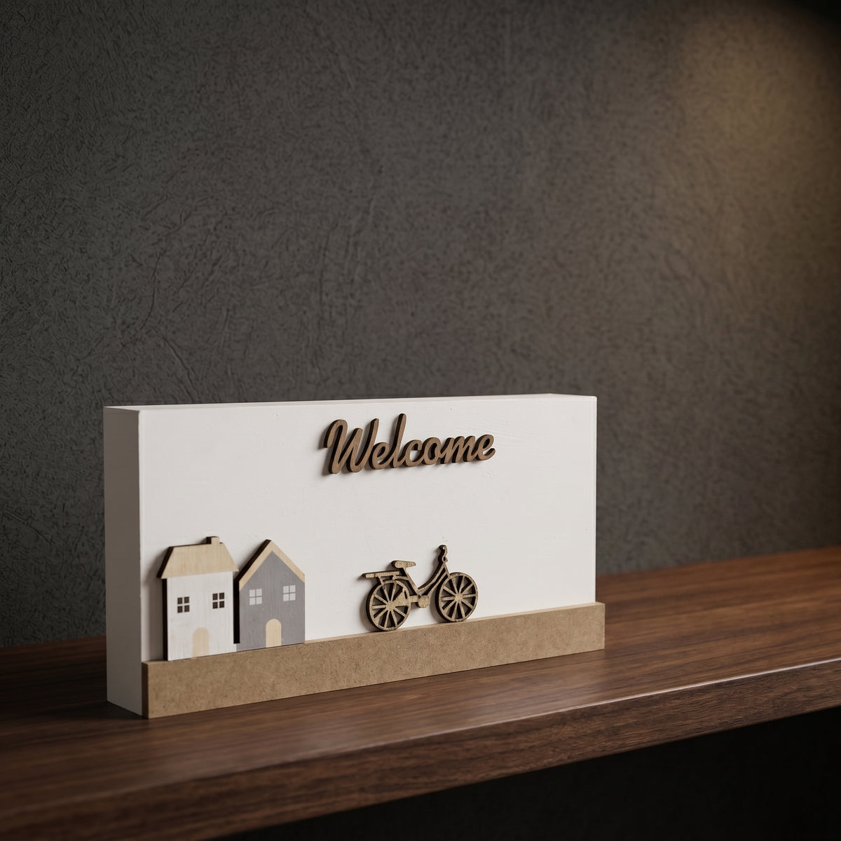 Wooden Welcome Decor By Zodiya