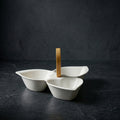 White Serving Platter of Set 3 by Zodiya