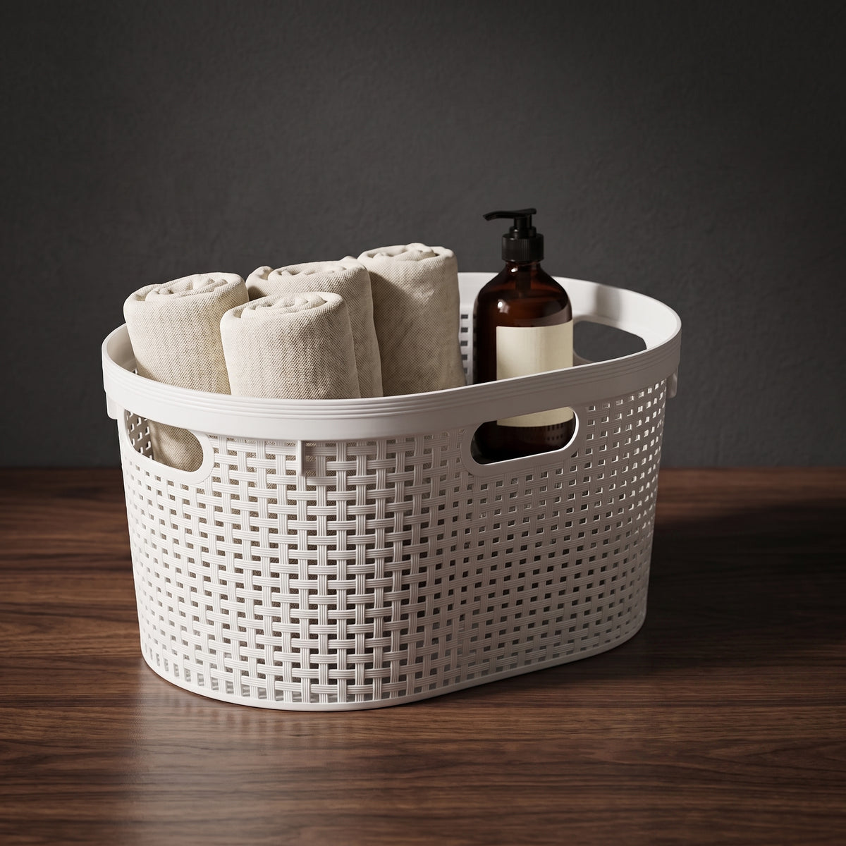 Light Grey Multipurpose Organiser Basket by Zodiya