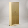 UltraGloss Cream 2 Door Wardrobe by Zodiya
