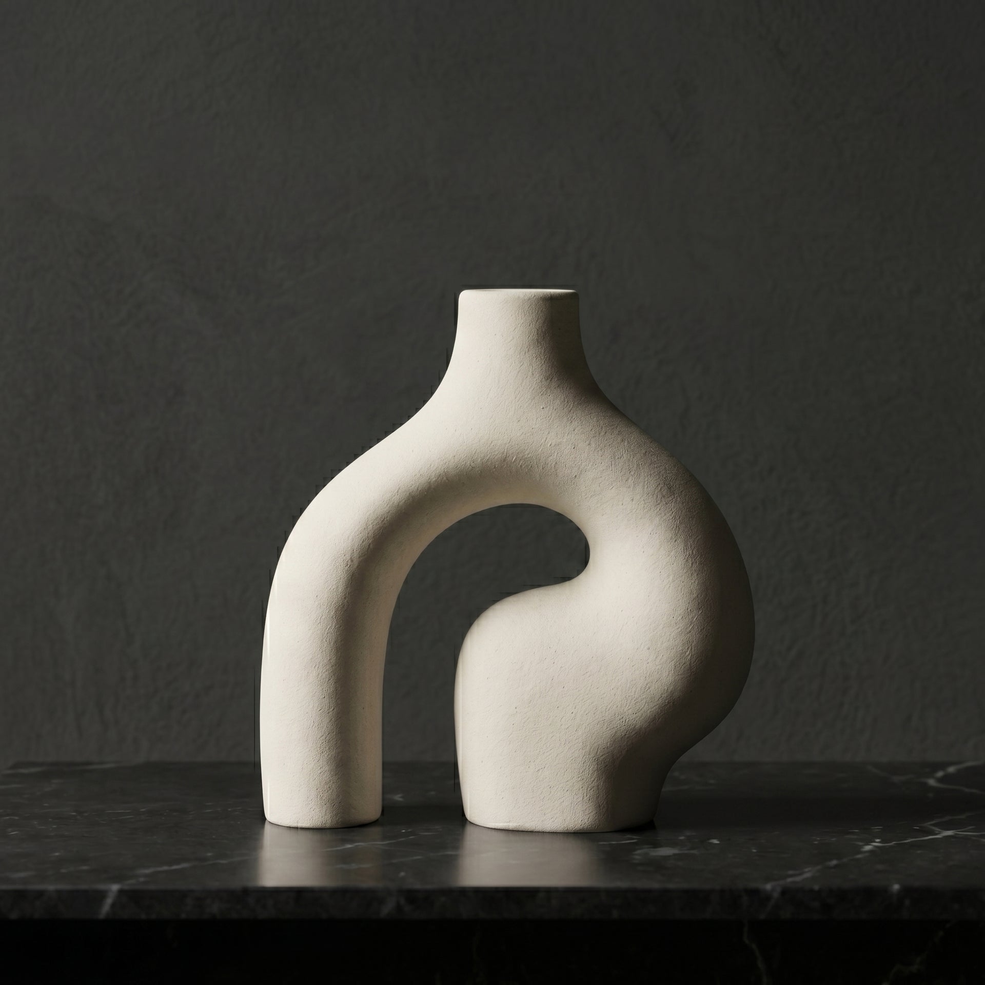 Beige Ceramic Vase by Zodiya