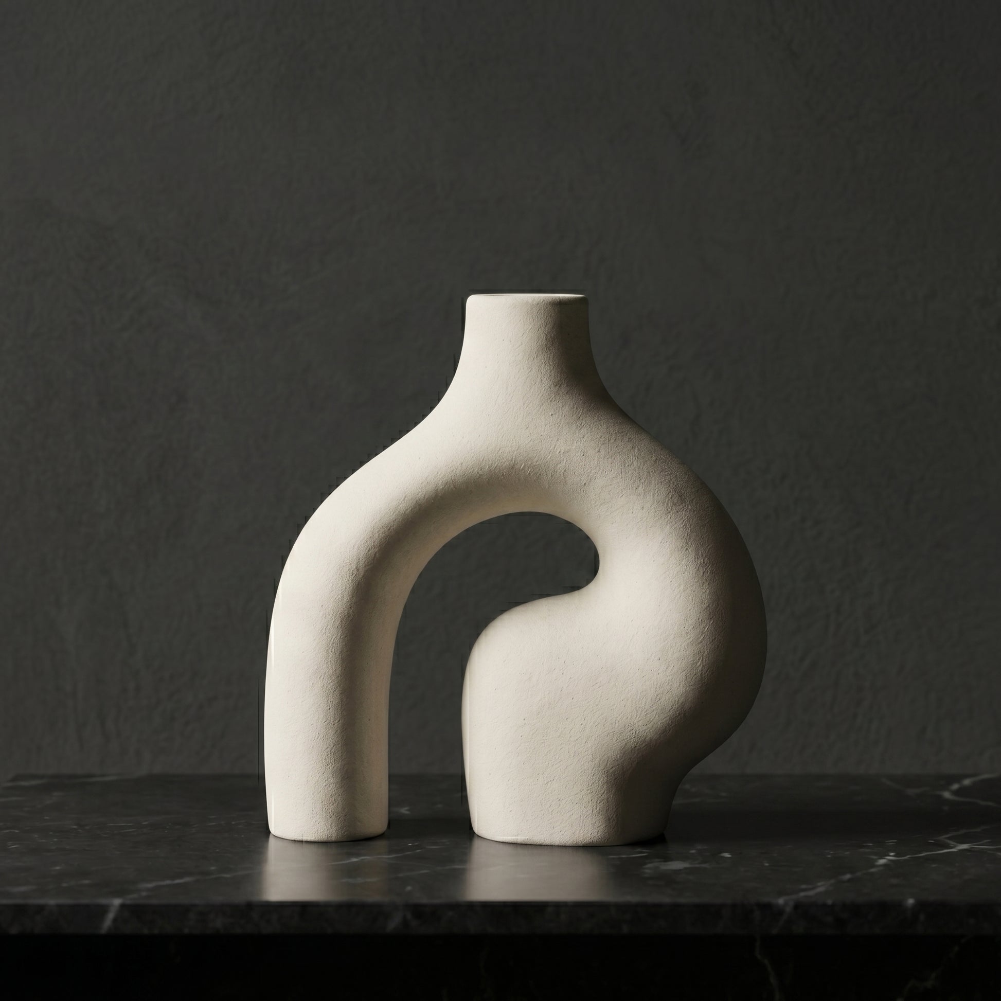 Beige Ceramic Vase by Zodiya-1