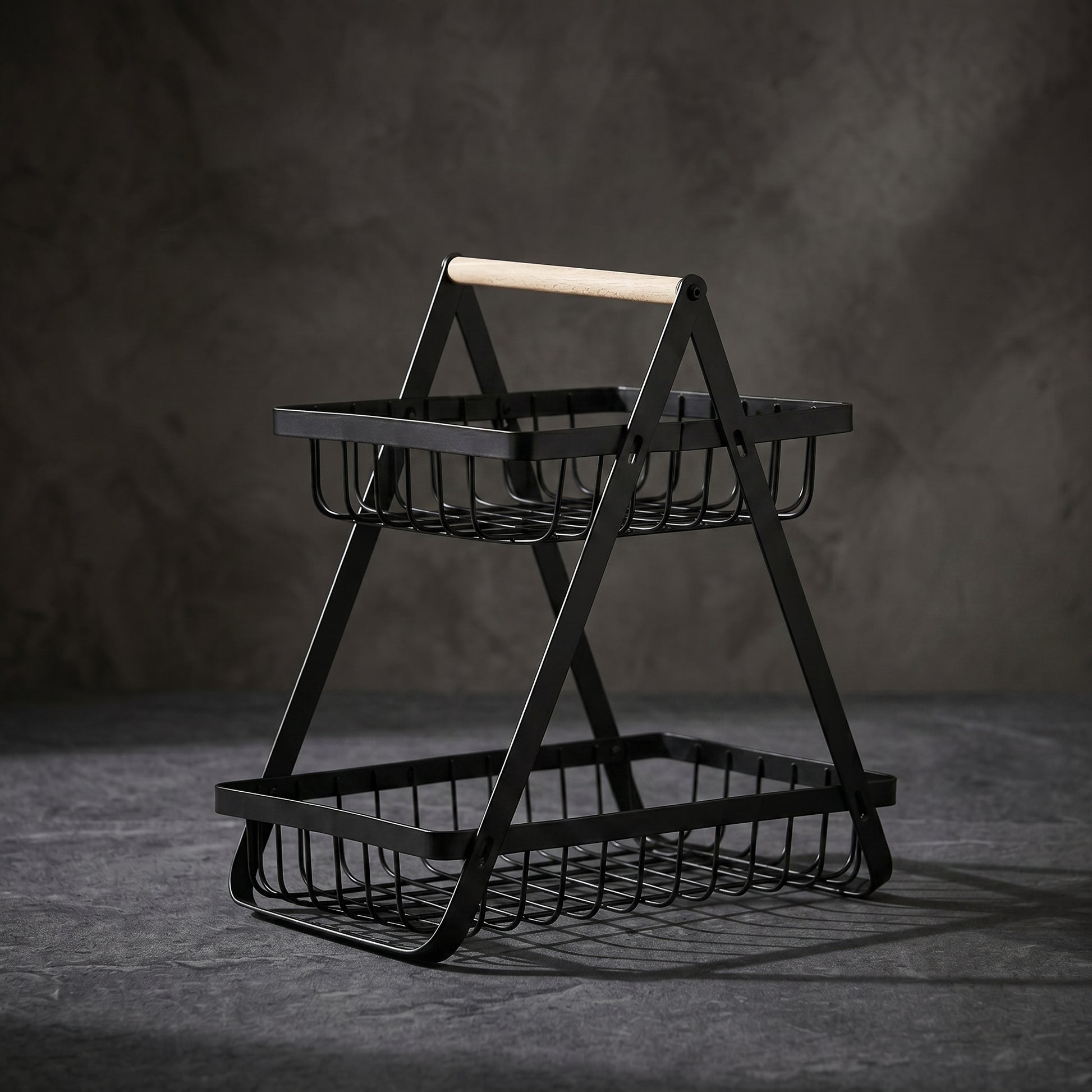 2 Tier Square Fruit Basket by Zodiya-1