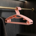 Peach Plastic Cloth Hanger Set Of 10 By Zodiya