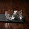 Glass Candy Bowl with Lid by Zodiya