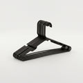 Black Plastic Cloth Hanger Set Of 10 By Zodiya