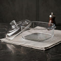 Clear Glass Food Container with Lid by Zodiya