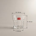 Clear Glass Cup Set of 6 by Zodiya
