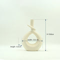 White Knot Ceramic Flower Vase (Large) by Zodiya