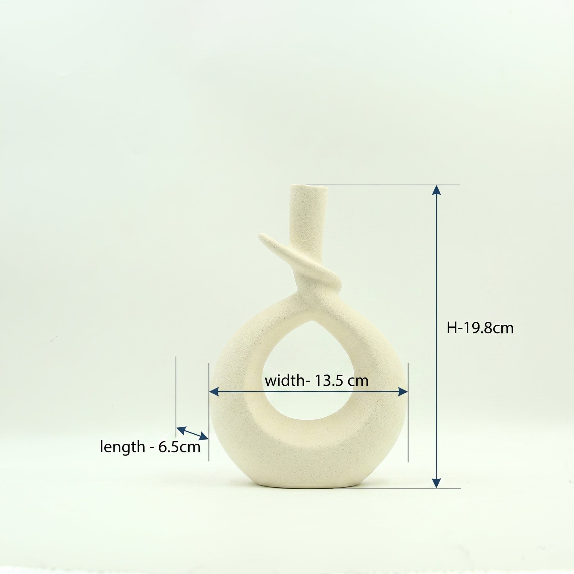 White Ceramic Vase by Zodiya