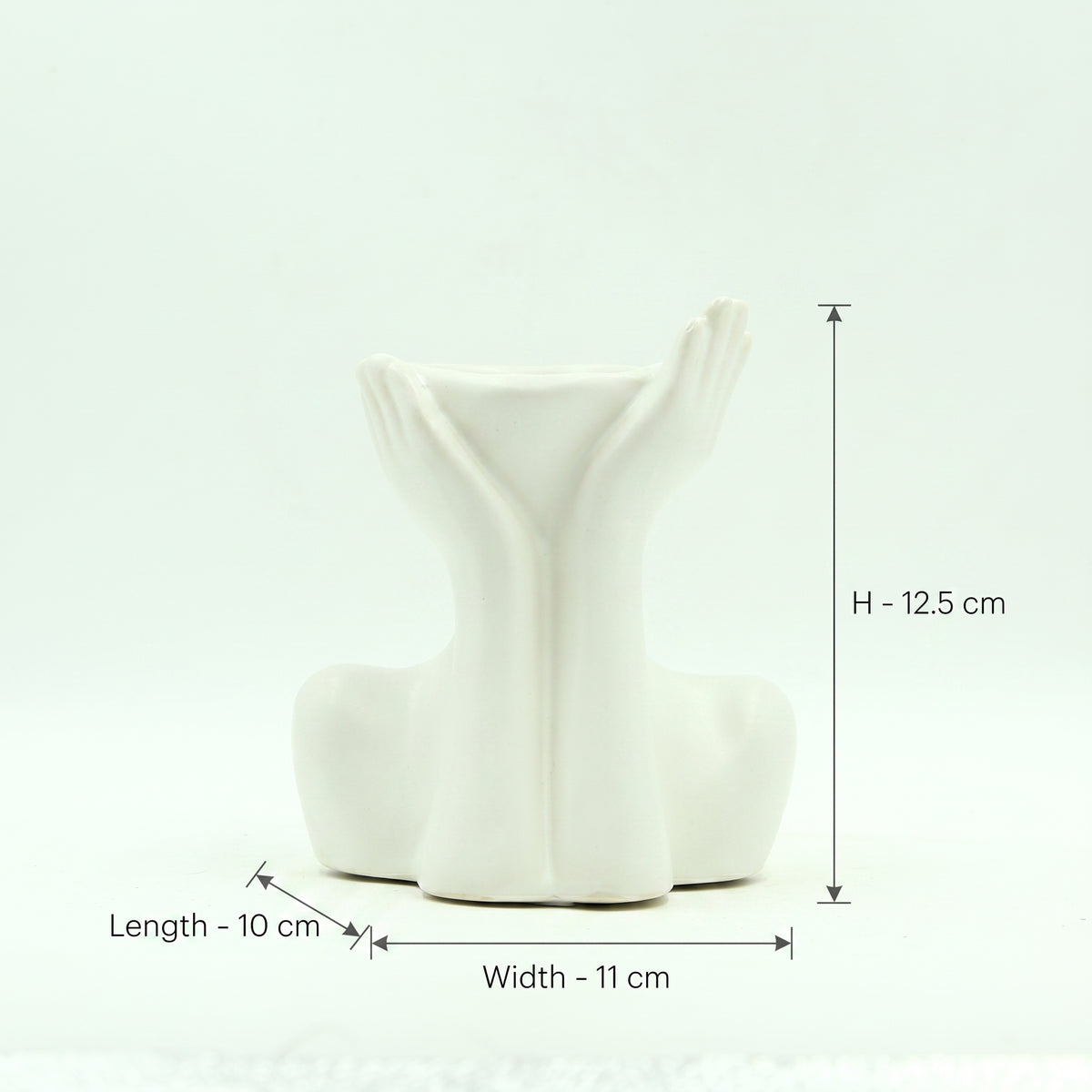Ceramic Hand Sculpture Vase by Zodiya
