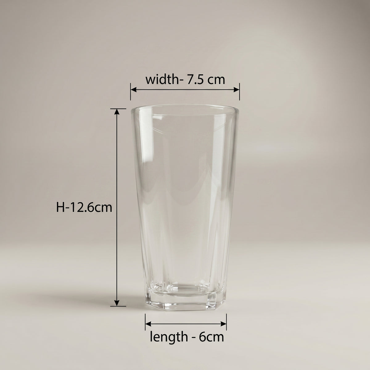 Clear Juice Glasses (Set of 6) by Zodiya