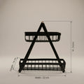 2 Tier Square Fruit Basket by Zodiya