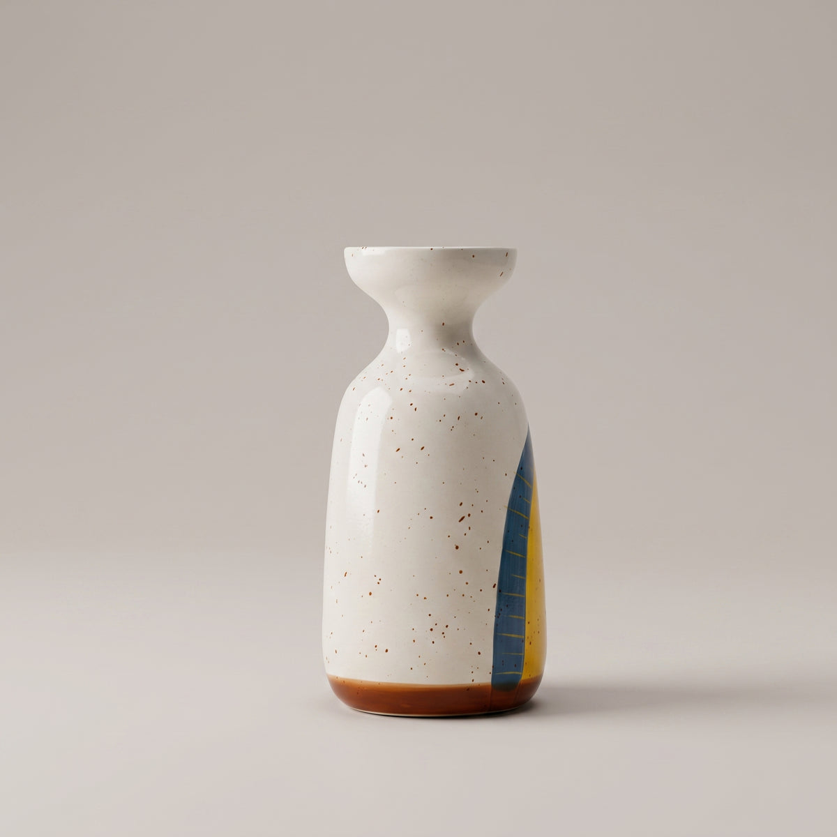 White Rainbow Ceramic Flower Vase By Zodiya